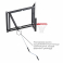 Баскетбольный щит DFC со съёмным регулятором высоты, стекло 6 мм, 110 х 70 см - 3